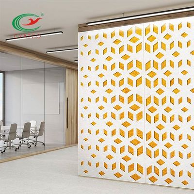 Качество  Carved Hanging Office PET Acoustic Panels Odorless Lightweight завод