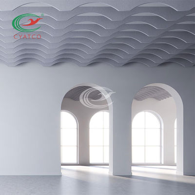 Качество  SGS Polyester PET Acoustic Ceiling Panels Harmless Mildewproof завод