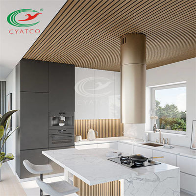 Качество  SGS Interior Vertical Wood Slat Wall Durable Soundproof For Studio завод