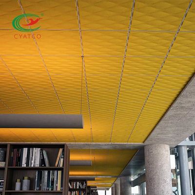 Панели потолка волокна звукоизоляции акустические придают огнестойкость Multicolor