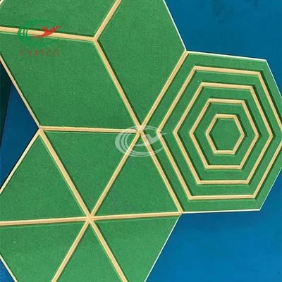 Выгравированная нетоксическая чувствуемая стена обшивает панелями ядровую абсорбцию для внутреннего конференц-зала