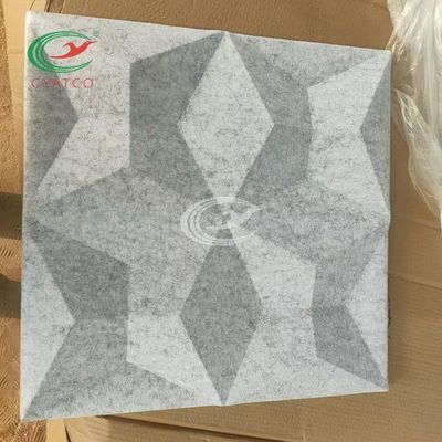 Панель Mildewproof полиэфирного волокна стены диаманта 3D акустическая непахучее