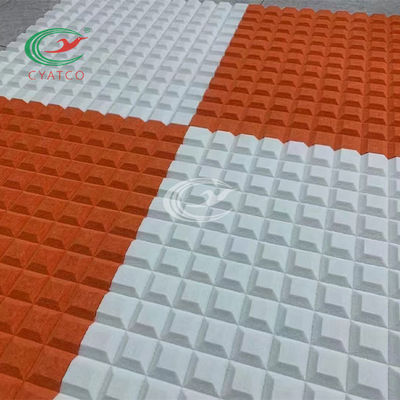 Куб 3D текстурировал панель полиэфирного волокна акустическую звукоизоляционную для KTV